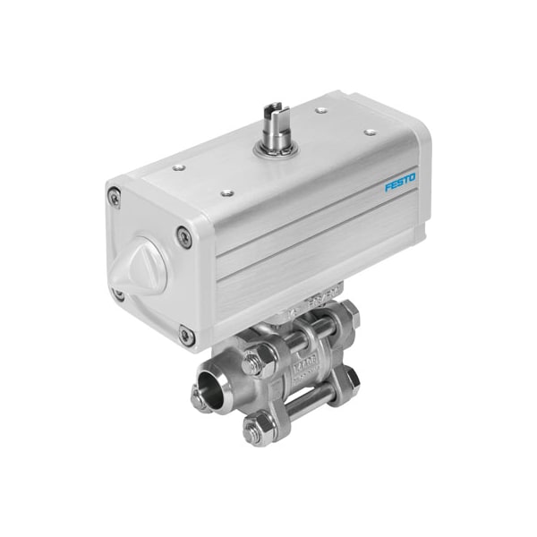 Festo Ball Valve Actuator Unit VZBA-11/2"-WW-63-T-22-F0507-V4V4T-PP60-R VZBA-11/2"-WW-63-T-22-F0507-V4V4T-PP60-R - main